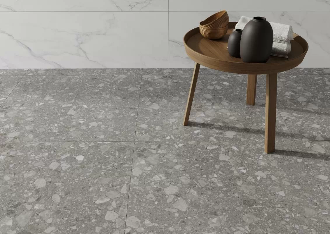 Керамогранит Terrazzo matt grey PG 01 60х60