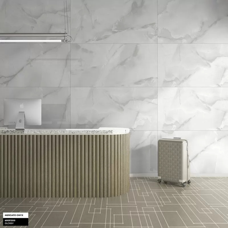 Керамогранит Mercato Onyx Grey Glossy 60x120
