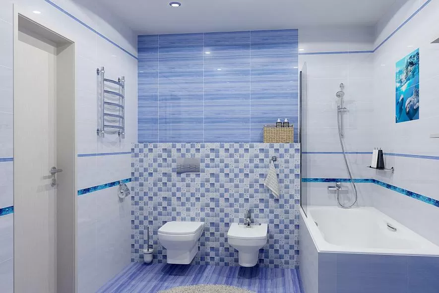 Плитка Бордюр Bubbles ultramarine 50x4