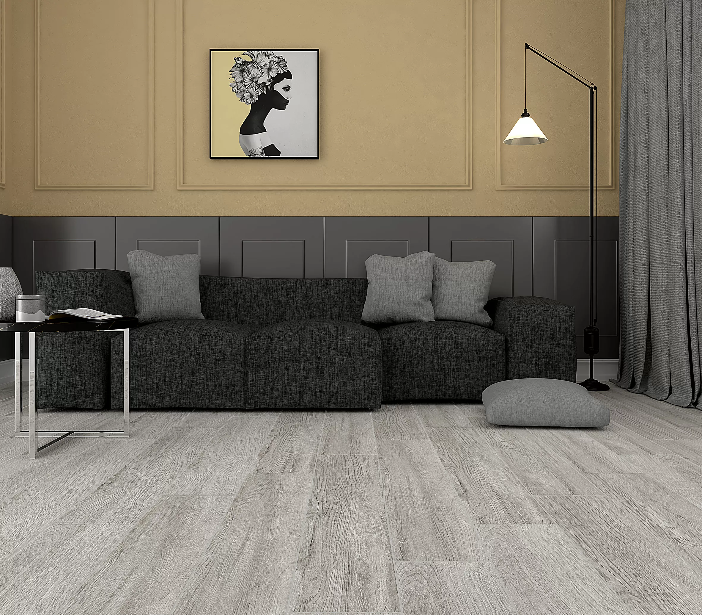 Керамогранит SG517920R Rainwood бежевый обрезной 20х119,5