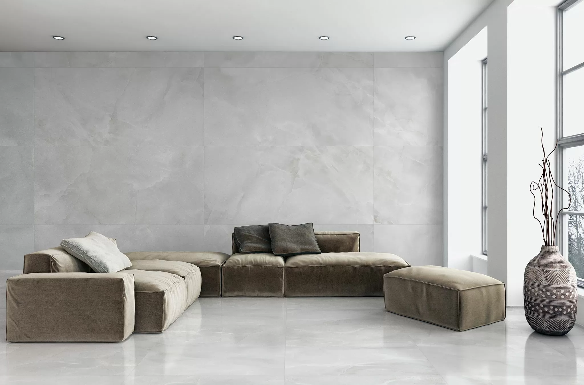 Мозаика ABS3185M Sajalin Grey Lappato Malla 5 30x30
