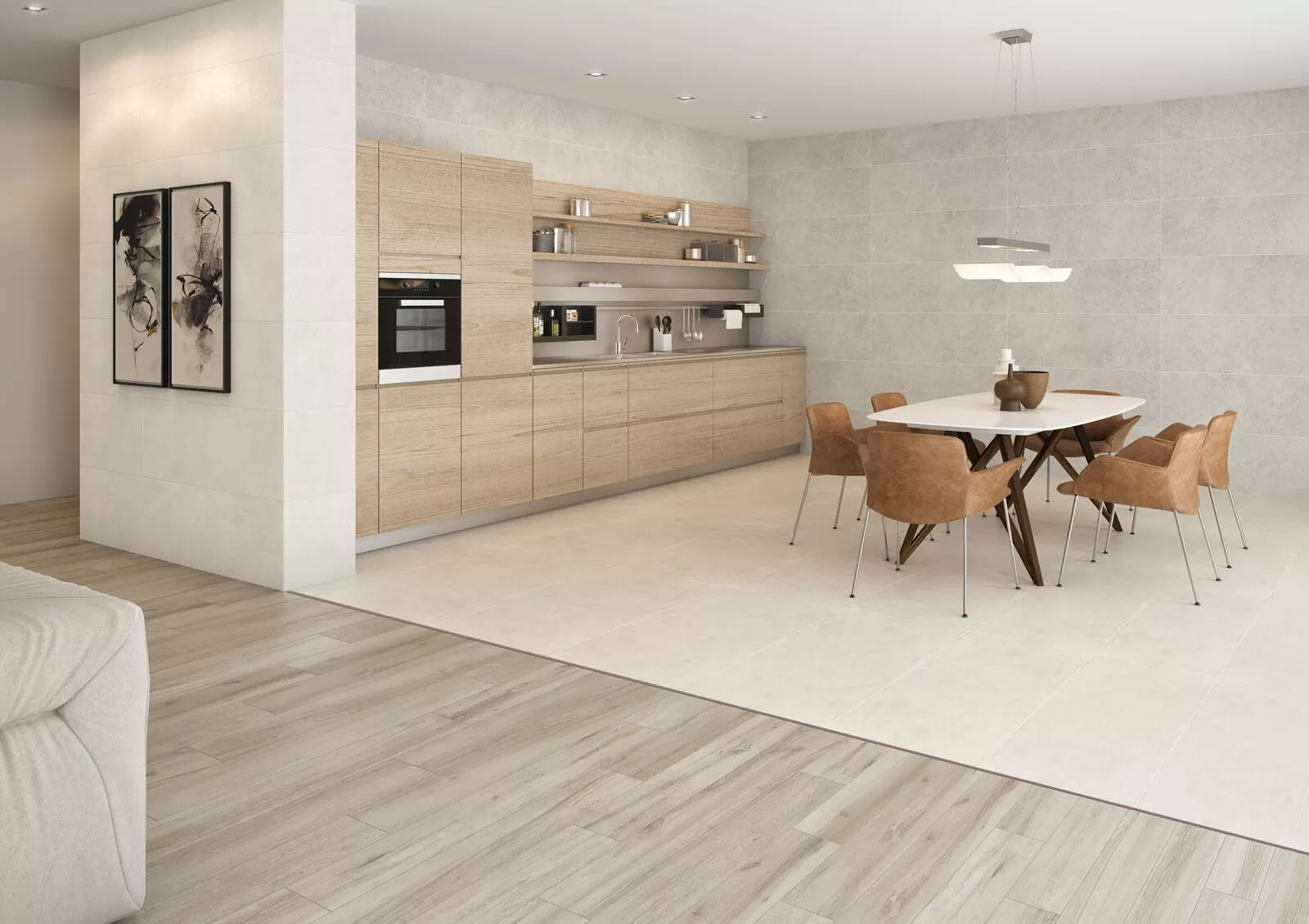Керамогранит Muse White rect 40x120