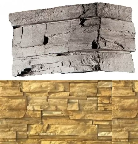 Искусственный камень 200-35 Фьорд Лэнд угол 7х26,5x10 (6х16,5x10)