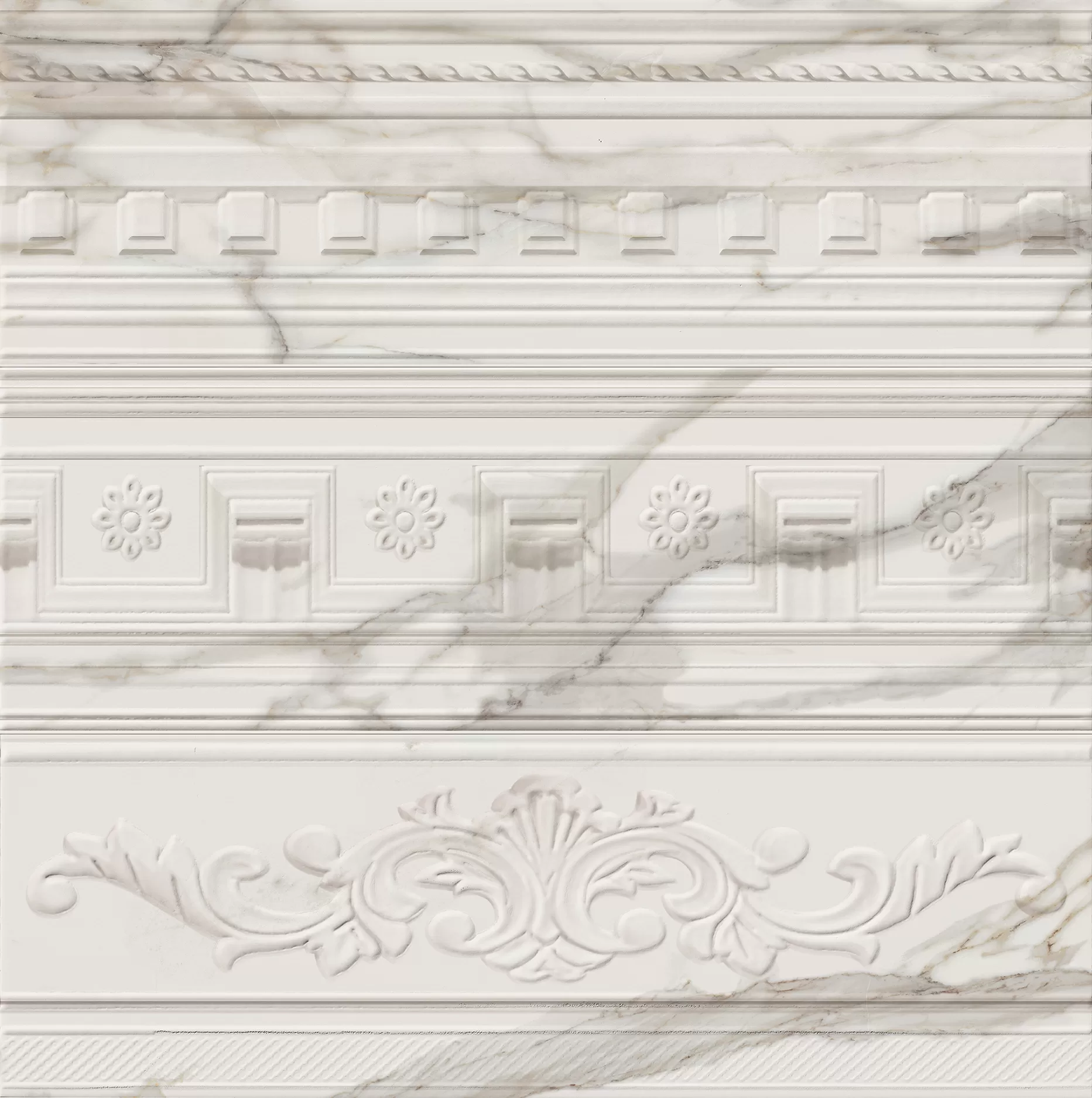 Плитка 600080000268 CHARME EVO CALACATTA INSERTO ARTY 25х75 (микс 3 шт)