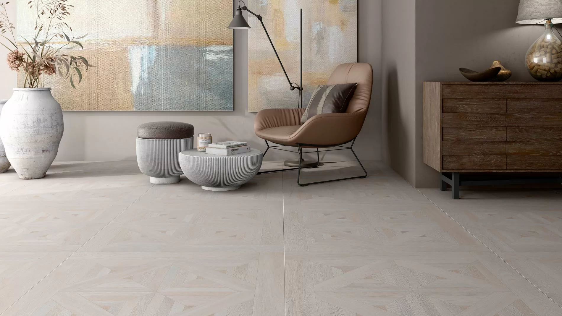Керамогранит Es.Oldmanor Dark Matt Rect. 90x90