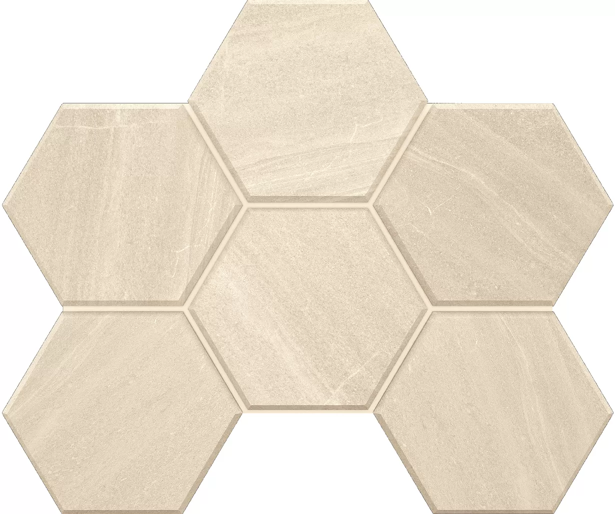 Мозаика Мозаика GB01 Gabbro Hexagon неполированная 25x28.5