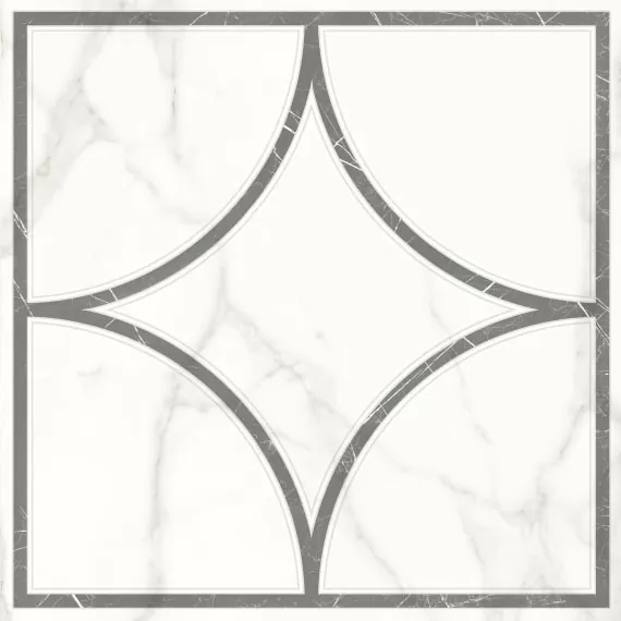 Керамогранит 7346-0002 Каррара Нова Декор Геометрия 45х45