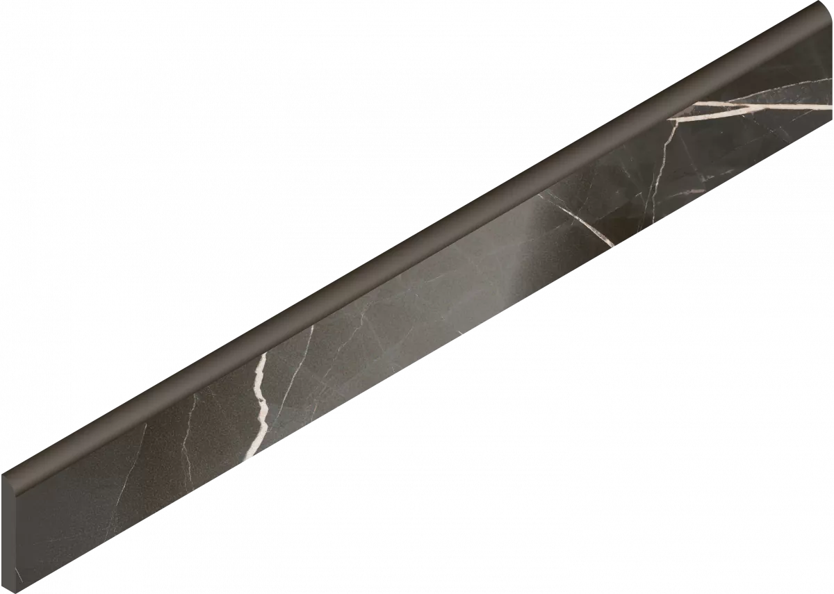 Керамогранит 610130007462 Stellaris Absolut Black Battiscopa Lap 7.2x60