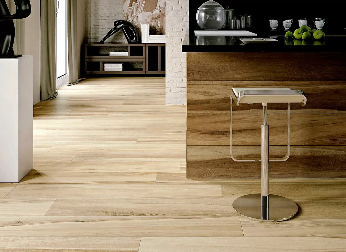 Керамогранит XW01L9 Maxiwood Living Rovere Bianco Lap Ret 15x90