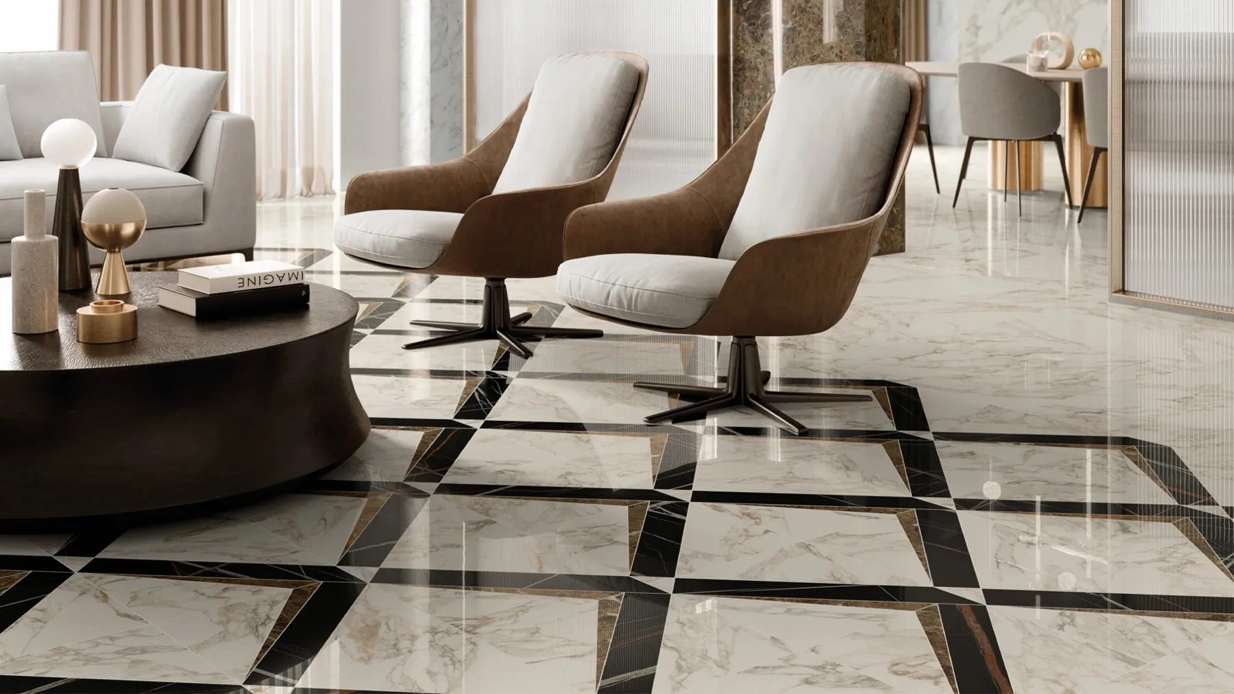 Керамогранит 600180000005 Charme Deluxe Арабескато Уайт Люкс Рет 120x278