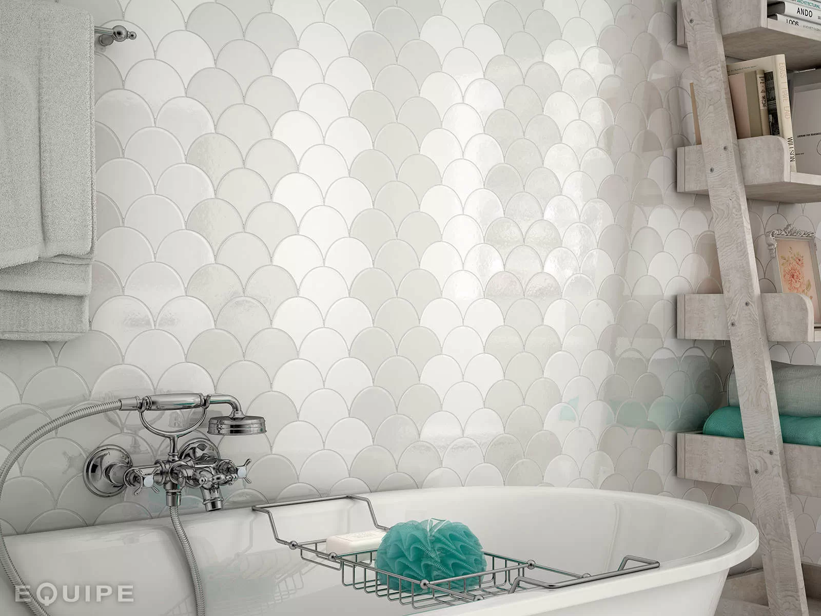 Плитка 21912 HEXAGON SCALE Wall Light Grey 10,7x12,4