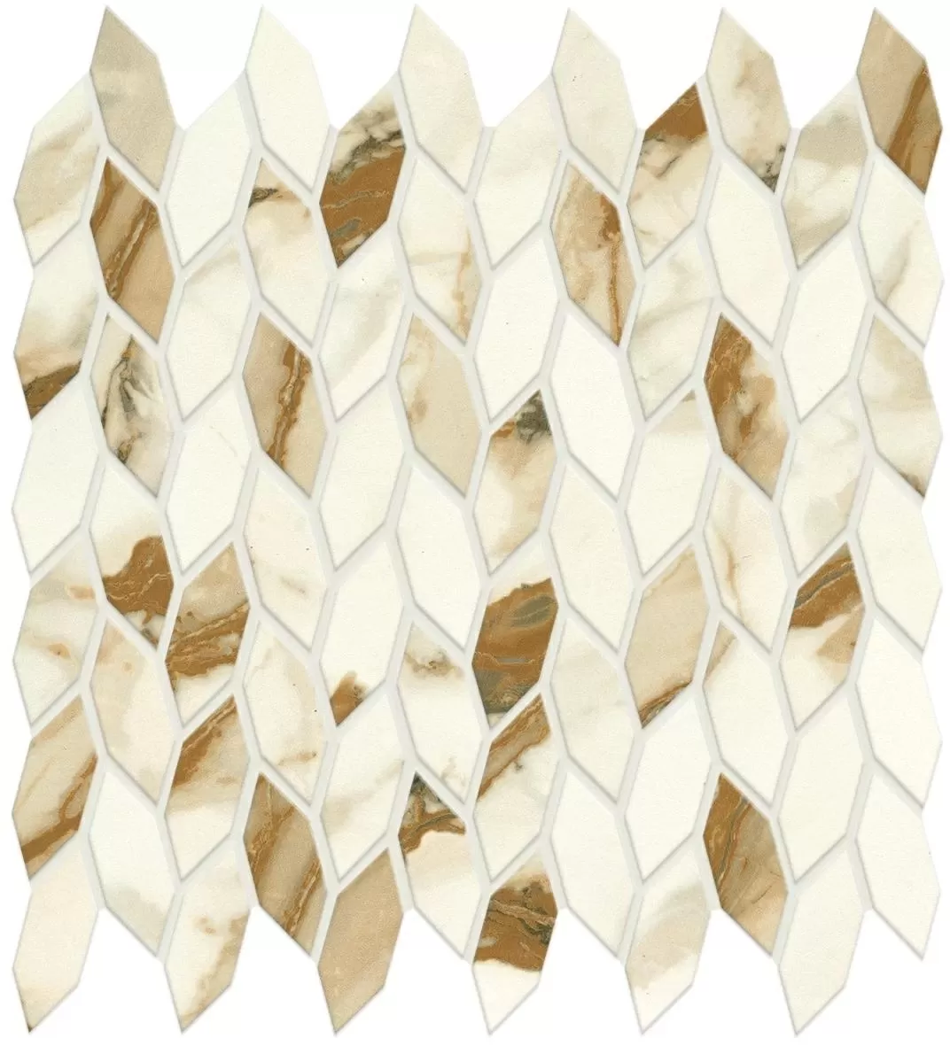 Мозаика A4WR Marvel Calacatta Imperiale Mosaico Twist Silk 30.5x30.5