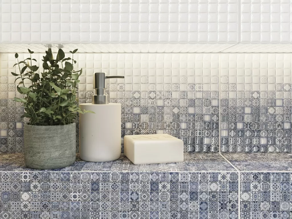 Керамогранит HA4R042D Hammam голубой 42x42