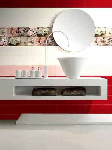 Плитка DECOR RED LINES 15X45