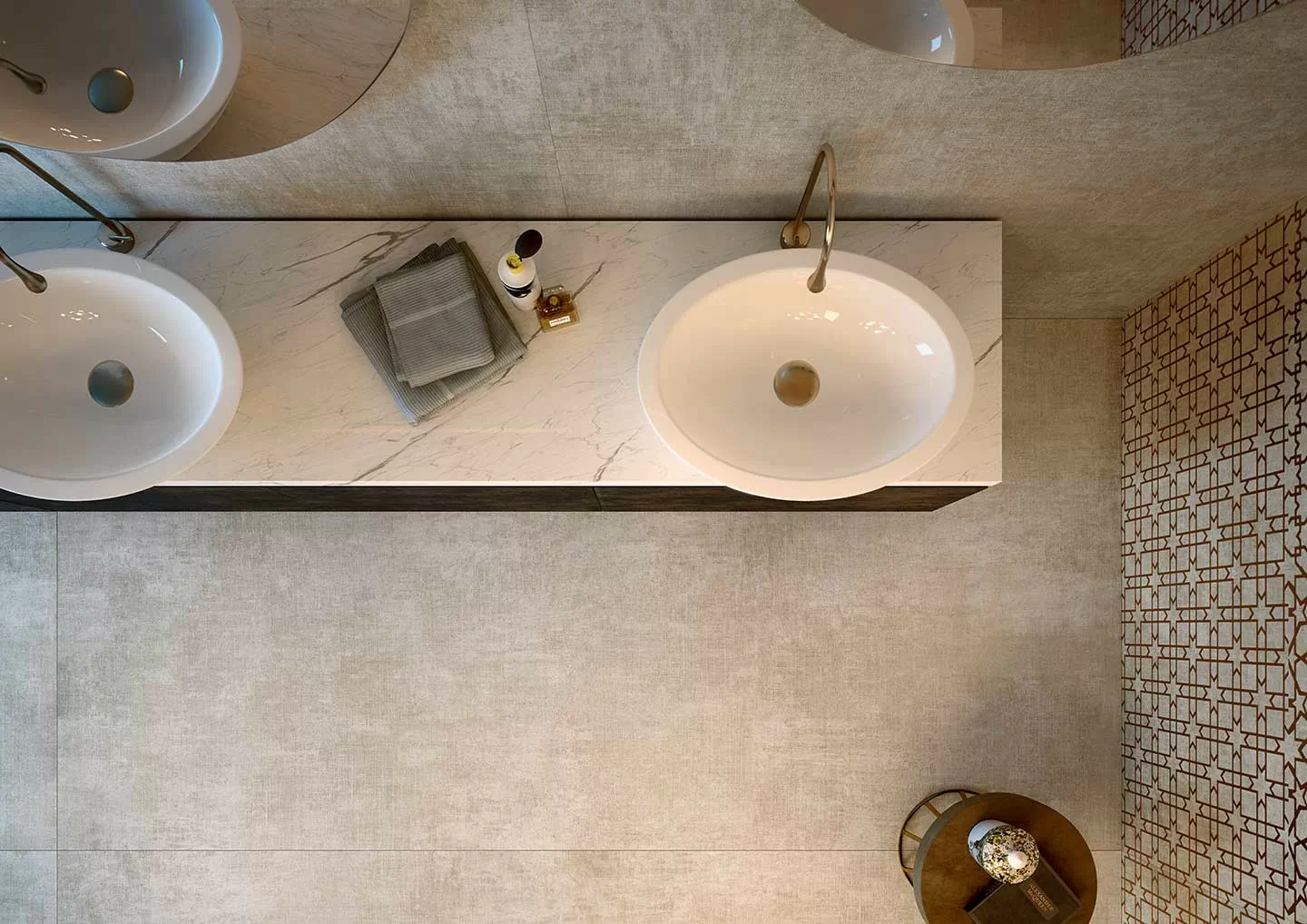 Керамогранит 752612 Tesori Decoro Monile Grigio Semp. 6mm 120x240