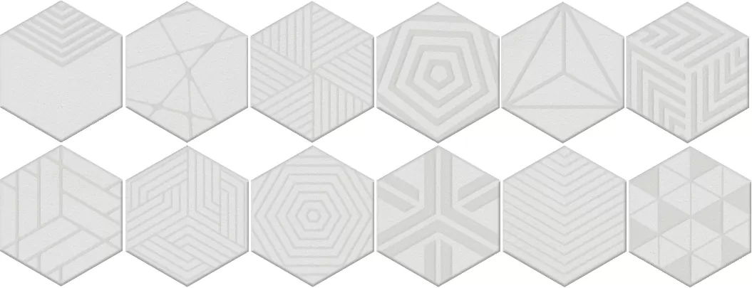 Керамогранит OS/A241/63000 Декор Агуста белый 6х5,2