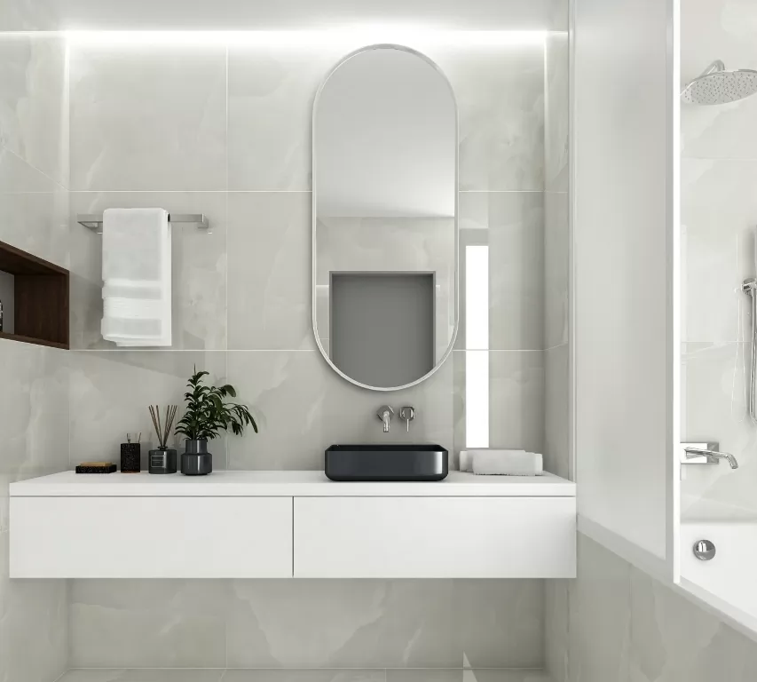 Керамогранит Onyx Royal Cloud Светло-серый Полированный 60х60