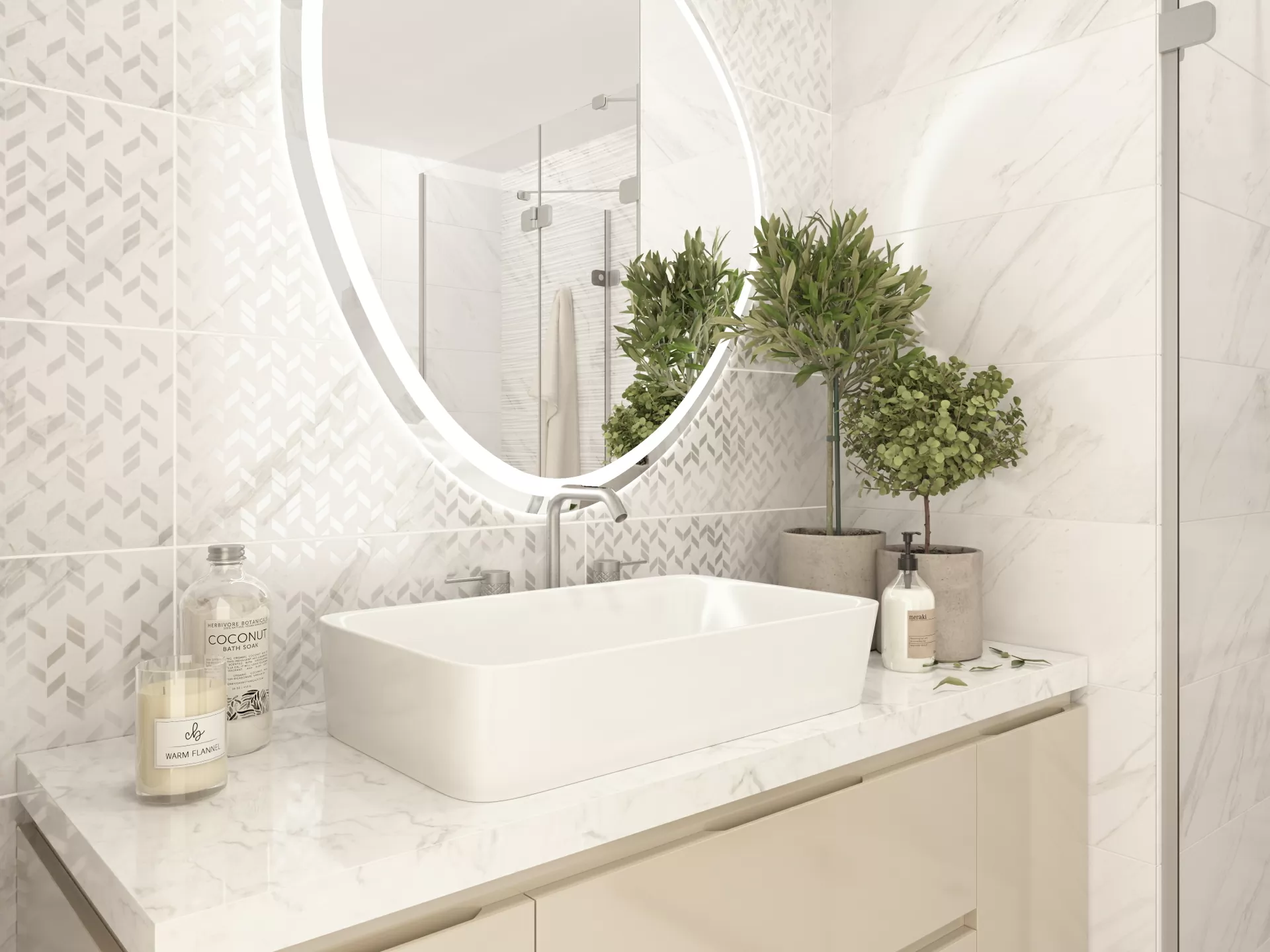 Керамогранит Celia white 01 45х45