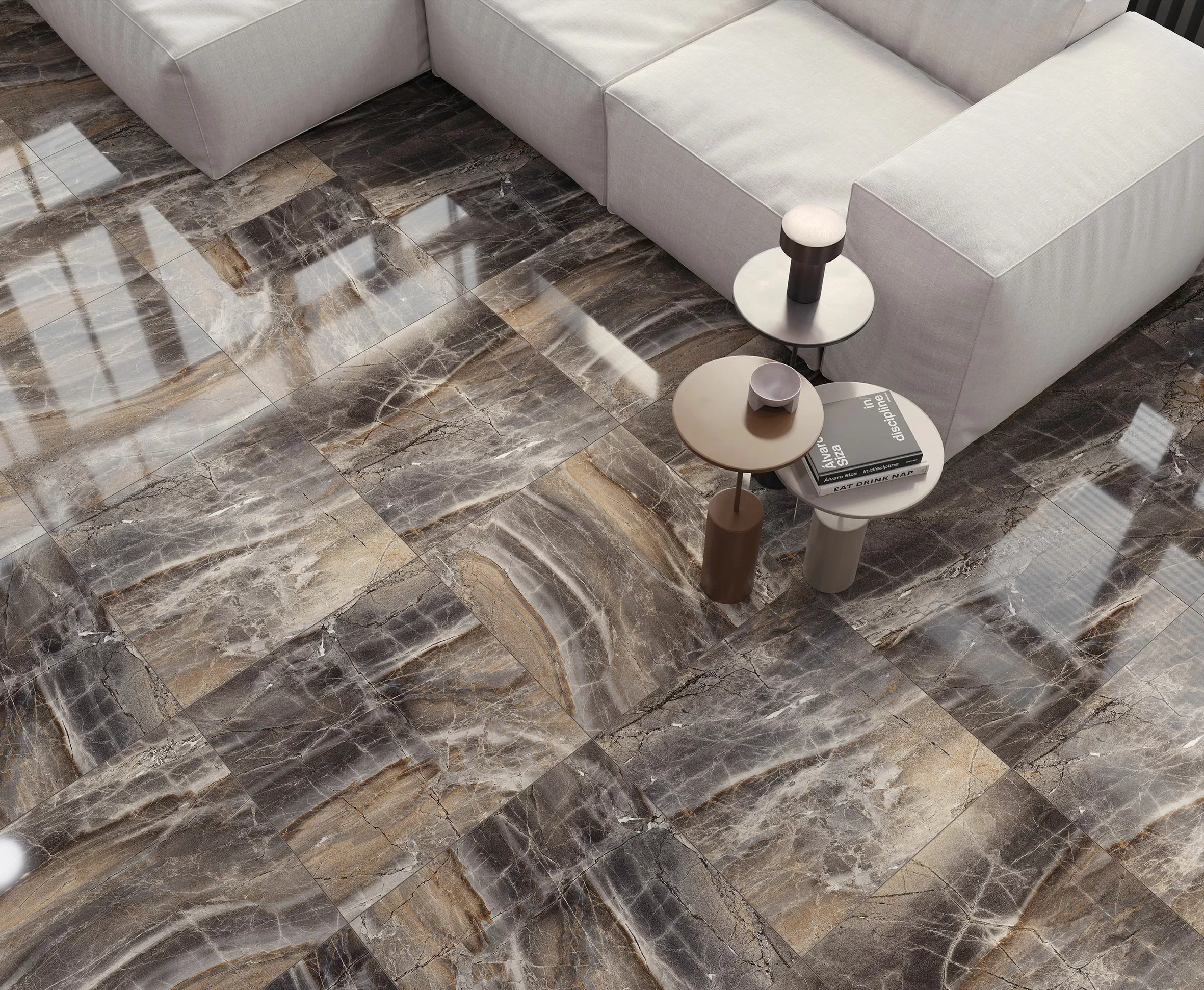 Керамогранит Electra Brown Полированный 60x60