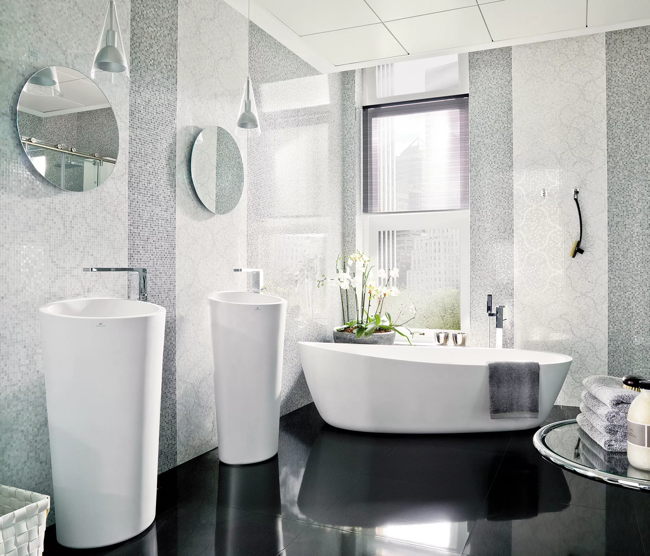Плитка V13897681 Deco Crystal Dark 33.3x100