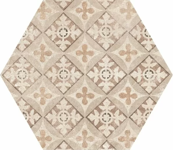 Керамогранит 22098 Hexatile Cement Garden Sand 17,5x20 (17 видов паттерна)