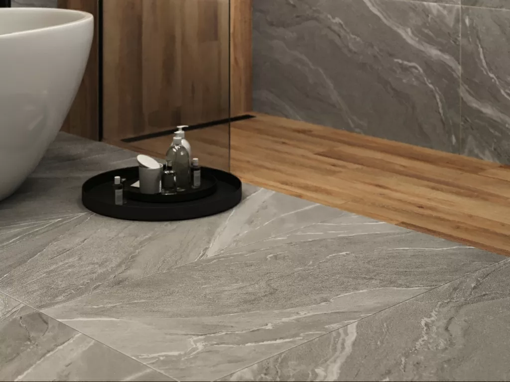 Керамогранит 17440 Manzolino серый ректификат 60x120