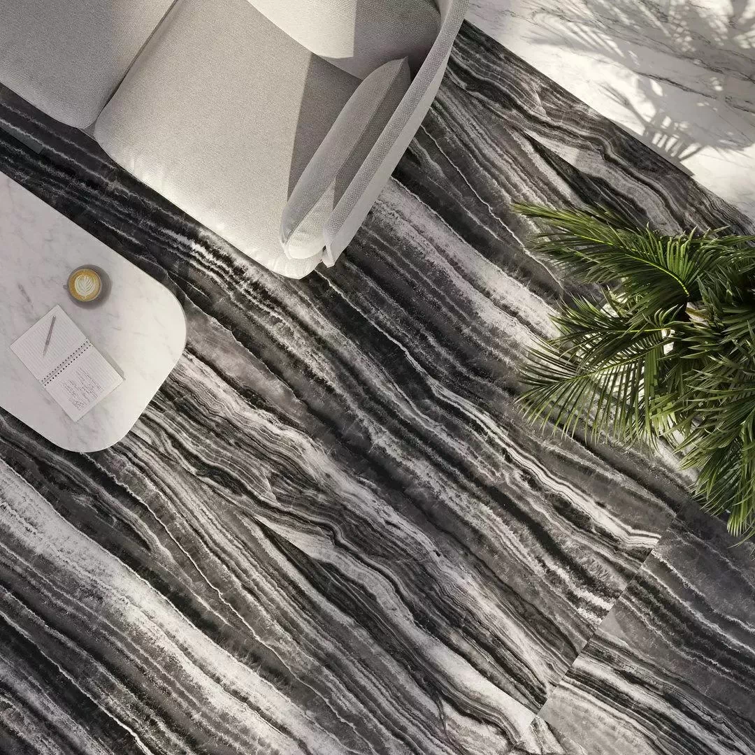 Керамогранит SG071802R Black Onyx лаппатированный 119.5x320х11