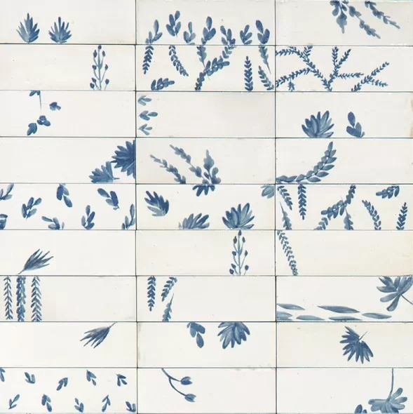 Керамогранит M96T Rice Bianco dec Leaf Lux 5x15