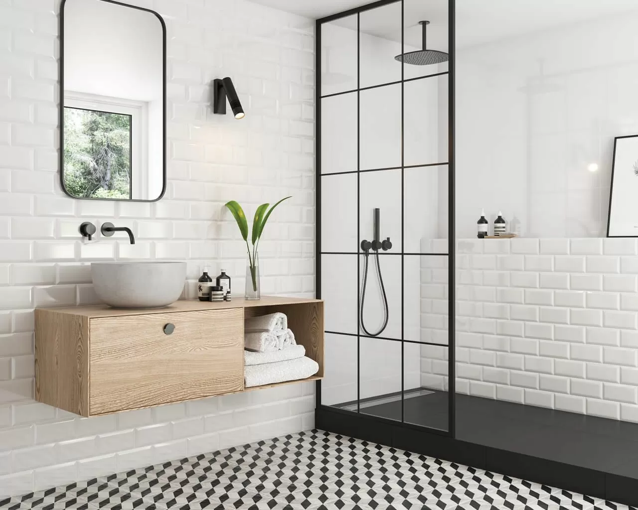 Керамогранит Modern Bianco Taco Mat. 4.8x4.8