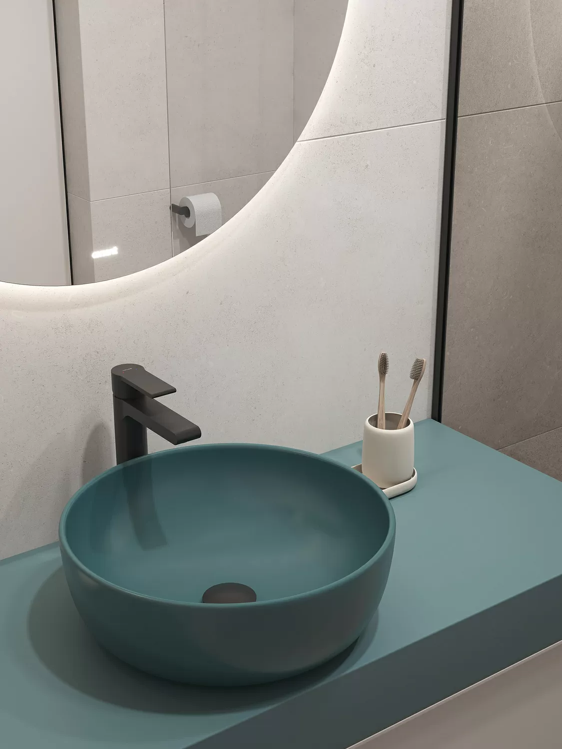 Керамогранит 17122 Soft Concrete светло-серый ректификат 60x120