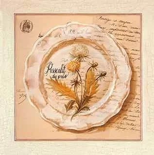 Плитка 25.8(422) Декор Herbarium 4 из 1 плитки 10x10