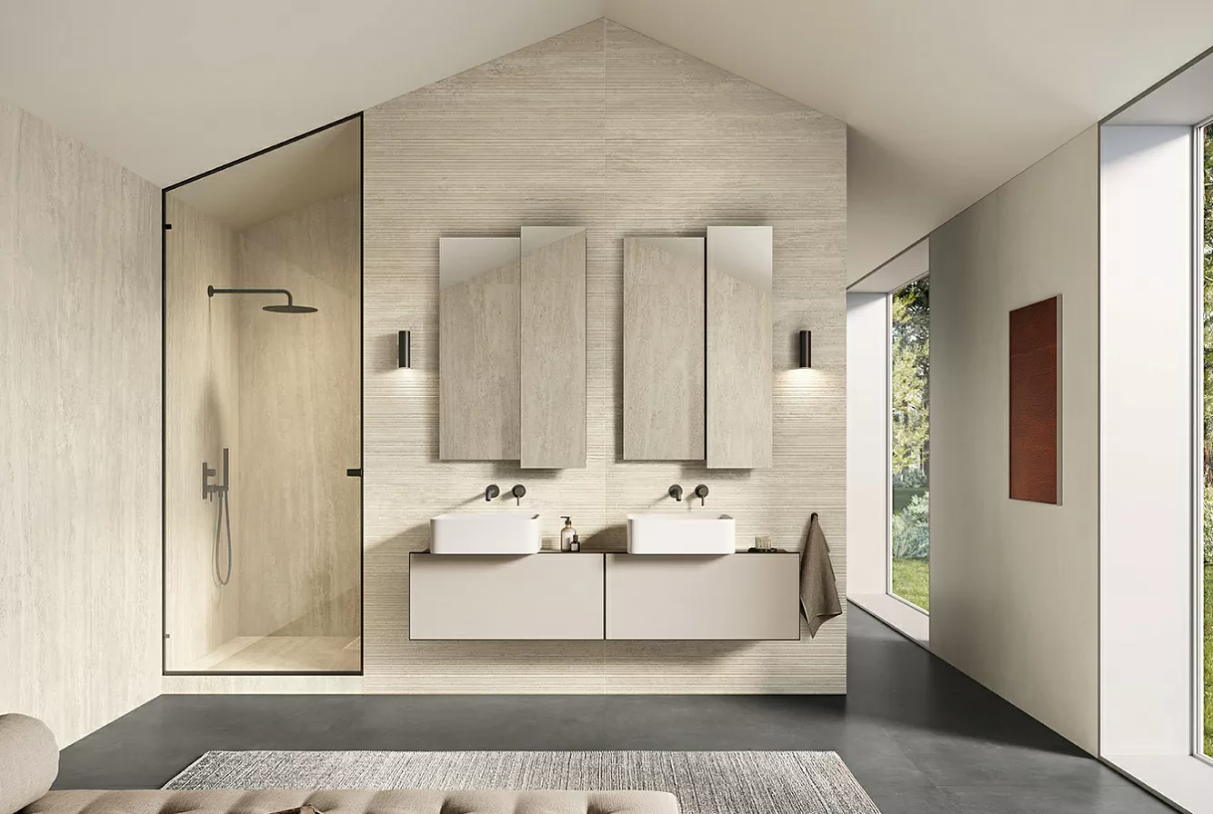 Керамогранит TR04BA I Travertini Beige Cross Cut SQ. 60x120