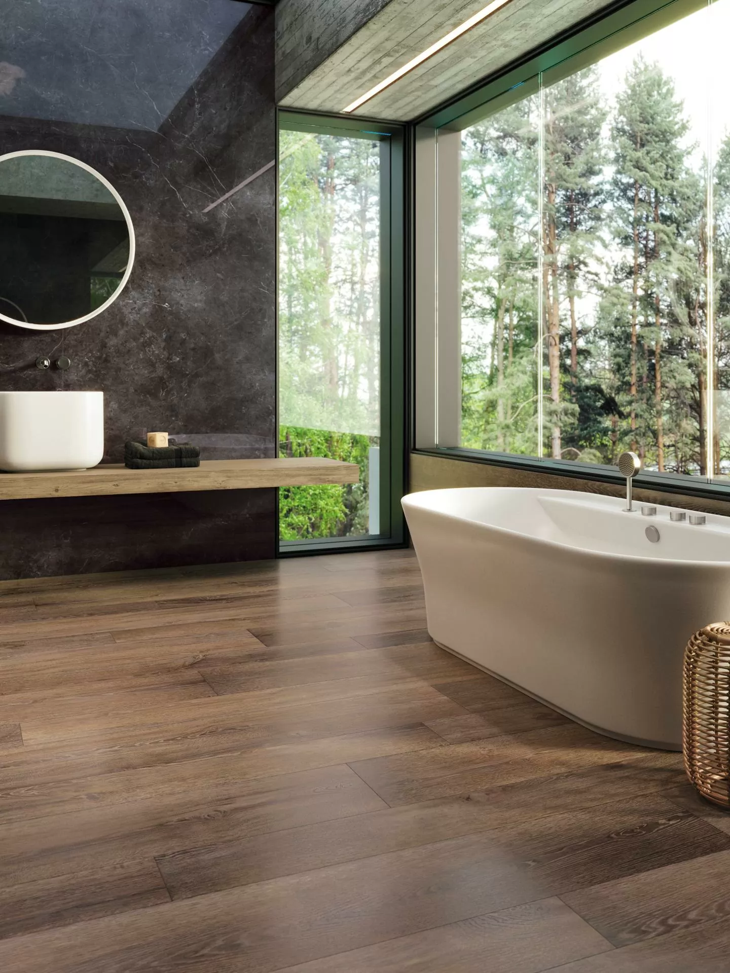 Керамогранит 100347969 Bruselas Walnut 19.3х180