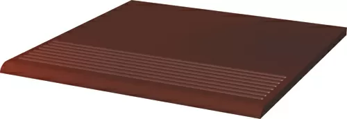 Клинкерная плитка Cloud Brown Stopnica Prosta 30х30