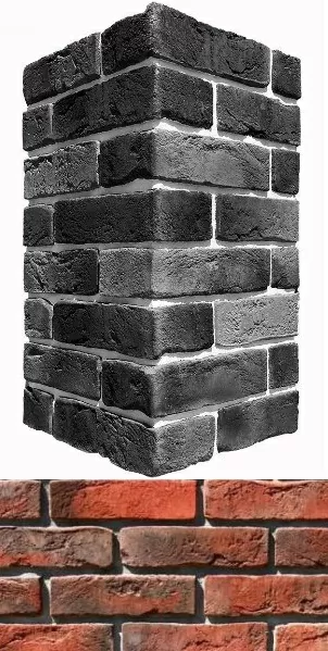 Искусственный камень 300-75 Лондон брик угол 9х22x6.5