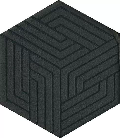 Керамогранит OS/B241/63001 Декор Агуста черный 6х5,2