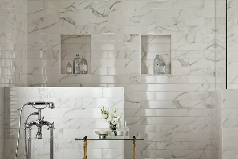 Плитка AZDA Brick White Bevel 8x31.5