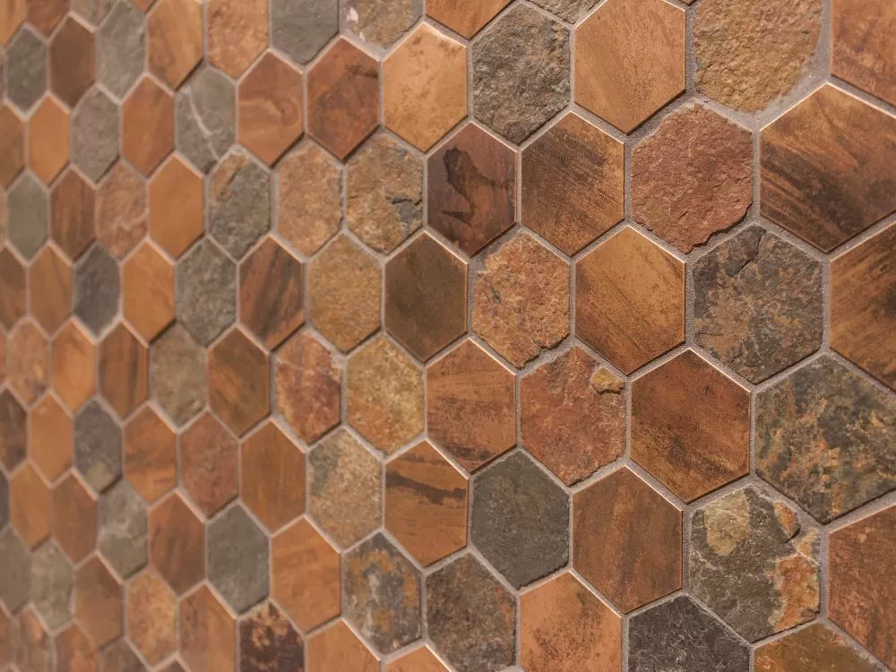 Мозаика L241715271 Worn Hexagon Verdigris 30x30,5