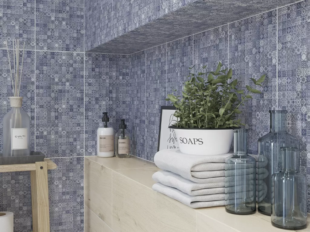 Керамогранит HA4R042D Hammam голубой 42x42