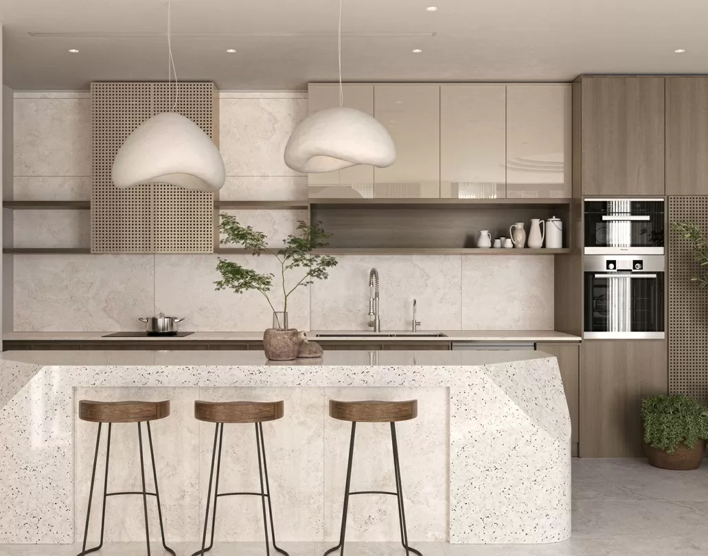 Керамогранит S4433C Pietra Bianco Carving 60x120