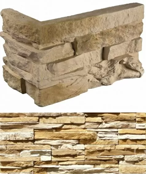 Искусственный камень 100-35 Кросс Фелл угловой 7х25,5x10 (6х15,5x10)