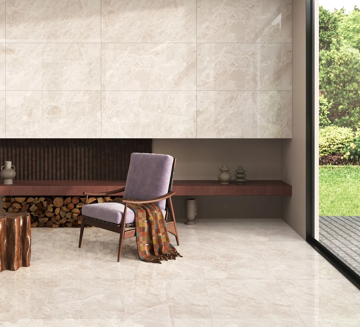 Керамогранит FP1030-A Modena Beige Full Polished 60x120