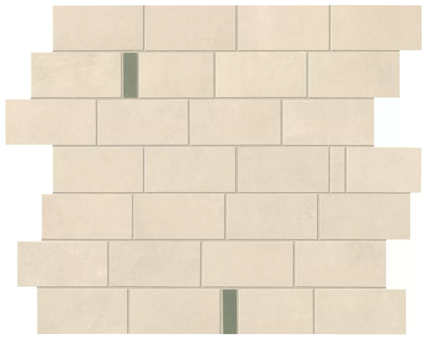 Мозаика 9BMI Boost Pro Ivory Minibrick Pro Olive 29,7x33,3
