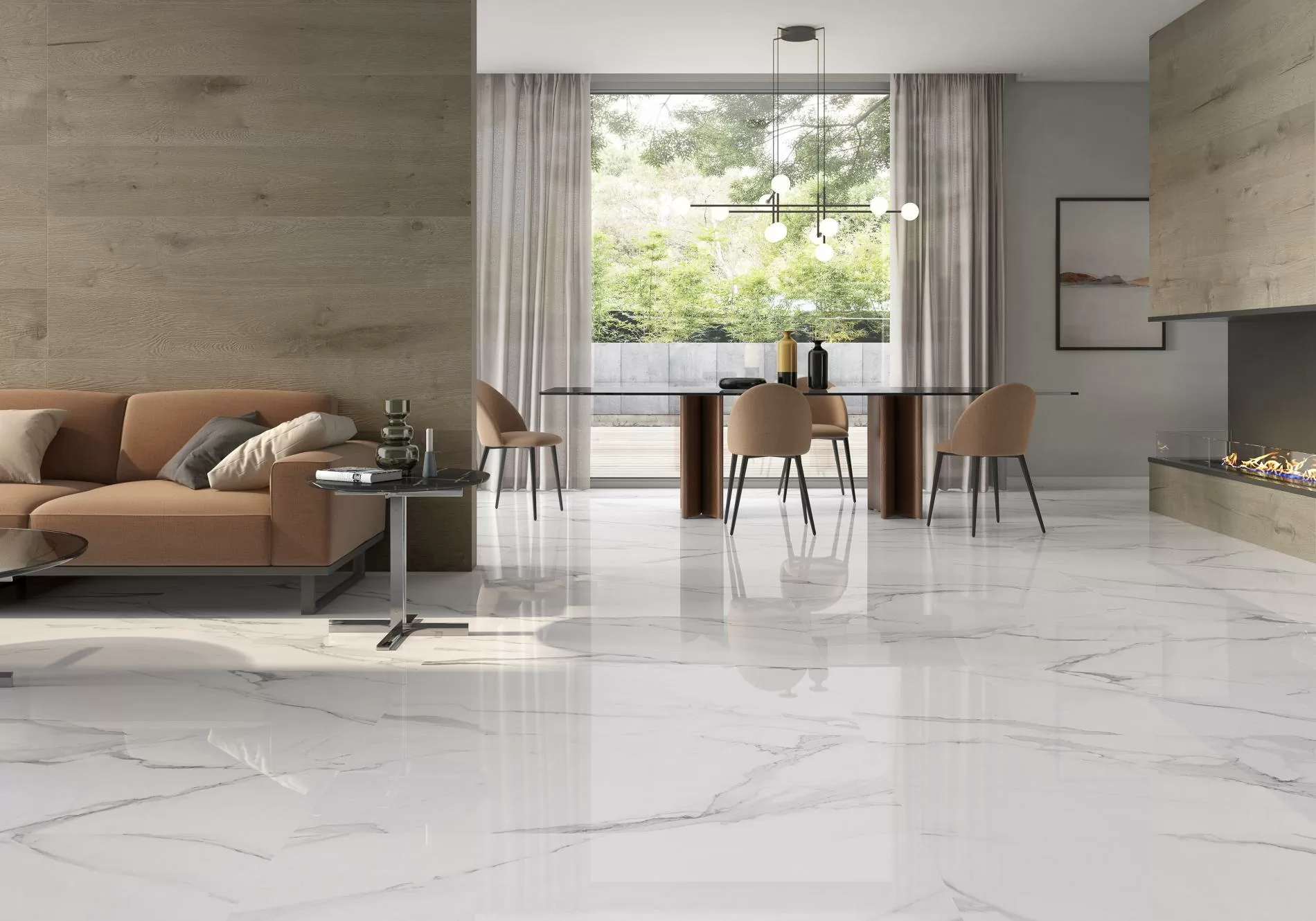 Керамогранит Es.Oldmanor Dark Matt Rect. 90x90