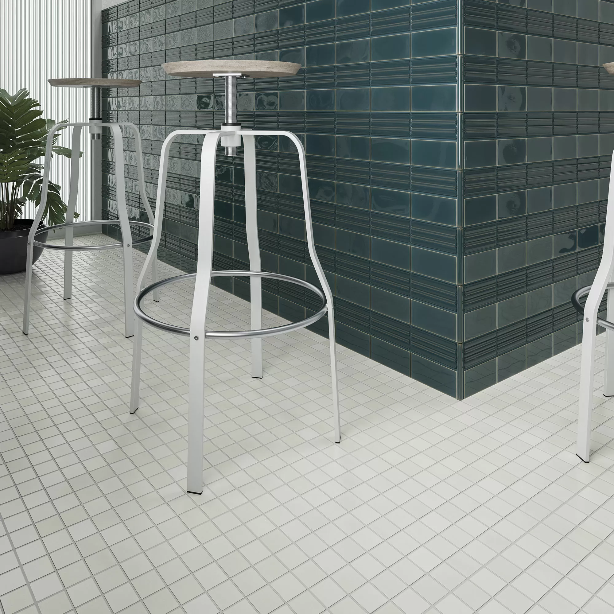 Плитка 126991 Fayenza Square Deep White 12,5x12,5