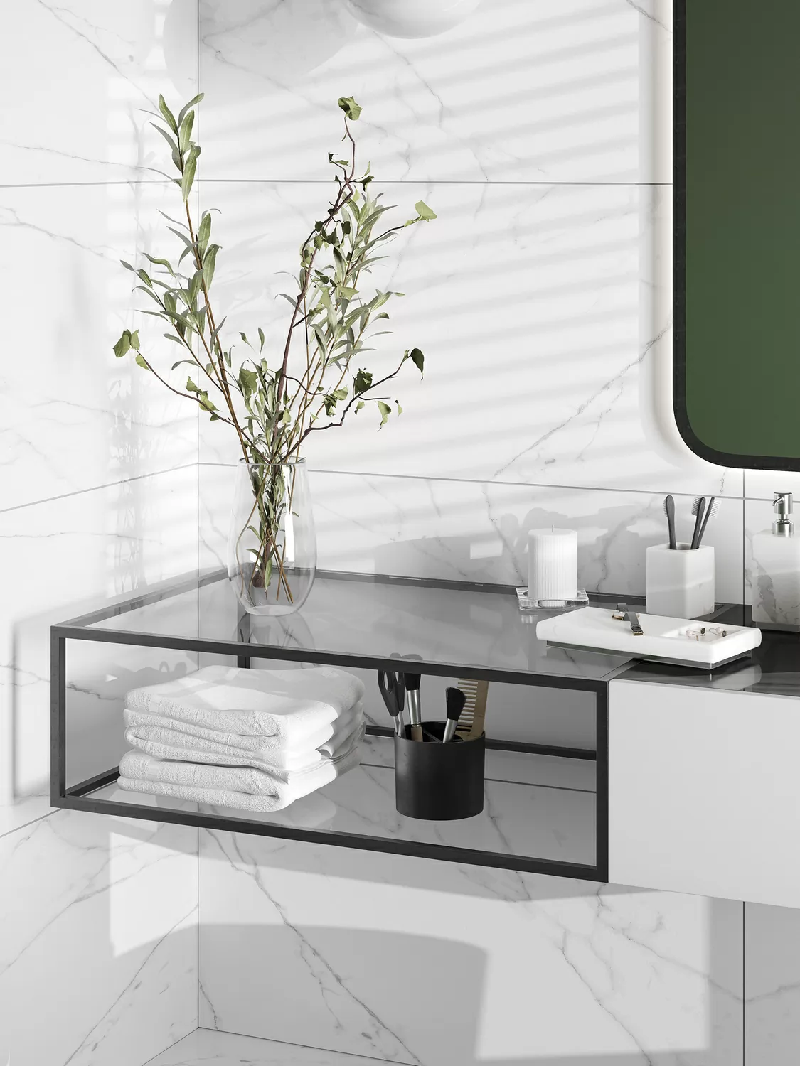 Керамогранит 17697 Pamir светло-бежевый ректификат 44.8х89.8