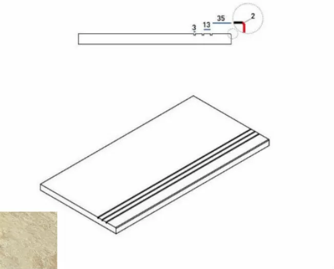 Керамогранит 620090000377 Climb ROPE BORDO GRIP 30x60