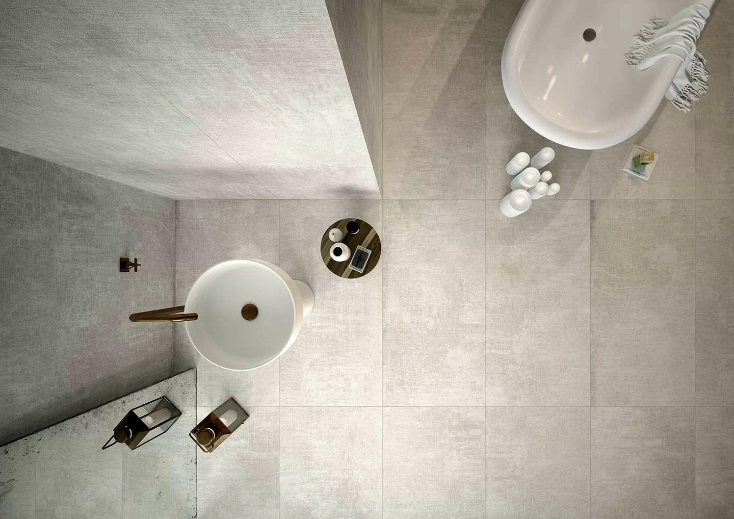 Керамогранит 752612 Tesori Decoro Monile Grigio Semp. 6mm 120x240