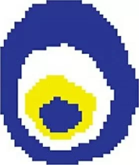 Мозаика SD109 Porcelain Mosaic Design Evil Eye Bead 2 5x5 (330x270)