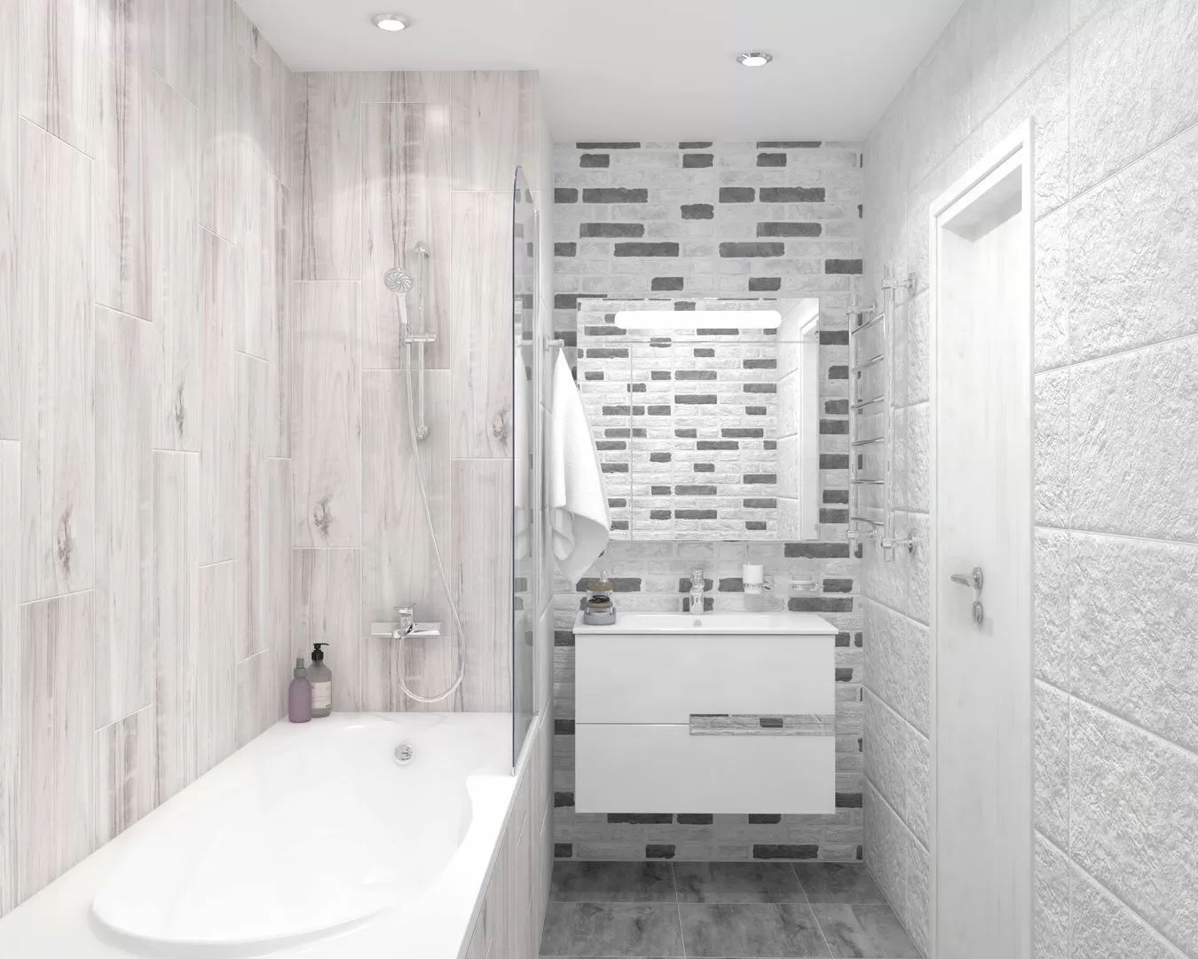 Керамогранит Loft чёрный 30х60